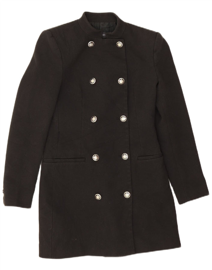 Cappotto doppiopetto da donna Zara UK 6 XS Nero