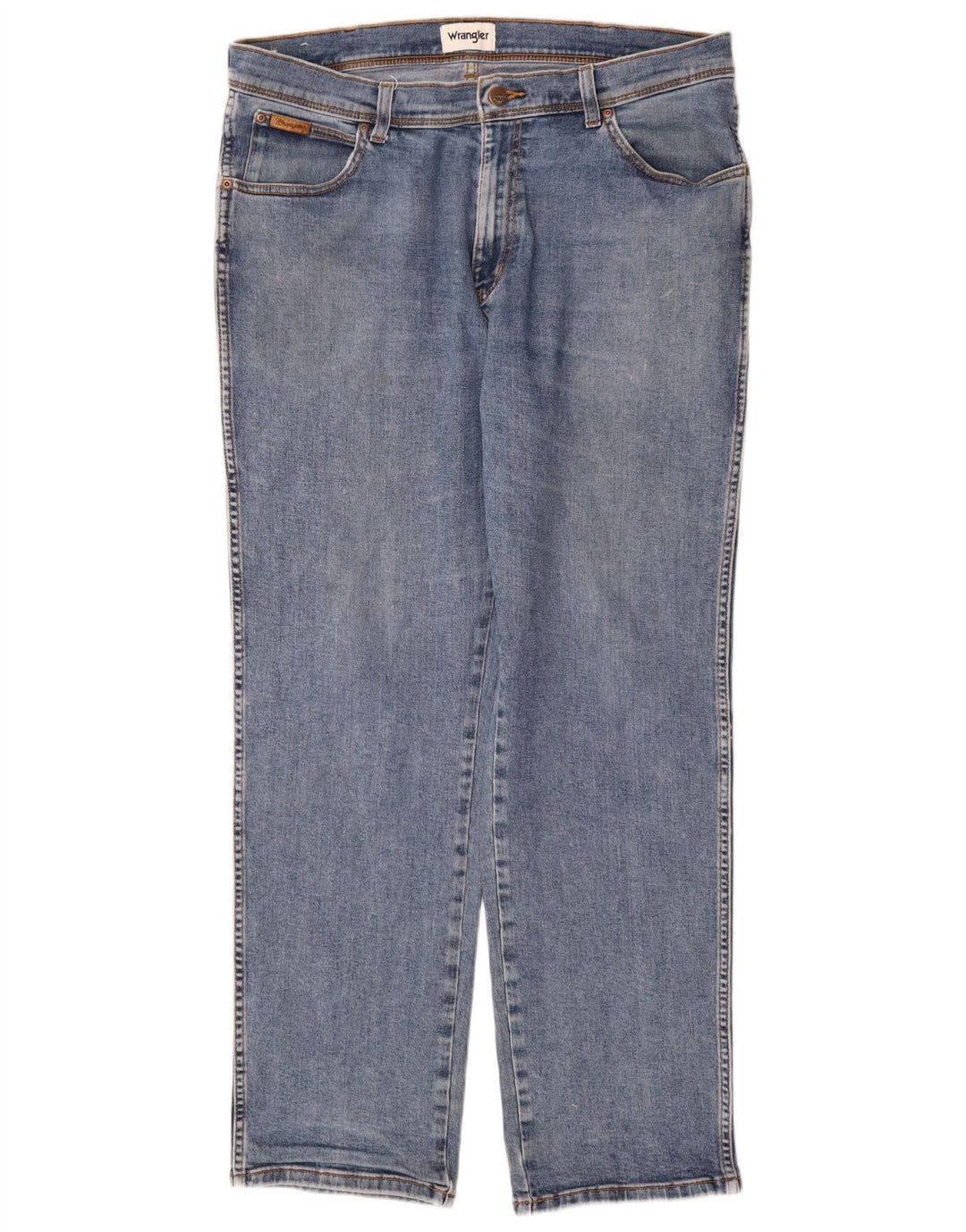 Jeans dritti da uomo Wrangler Texas W38 L32 cotone blu