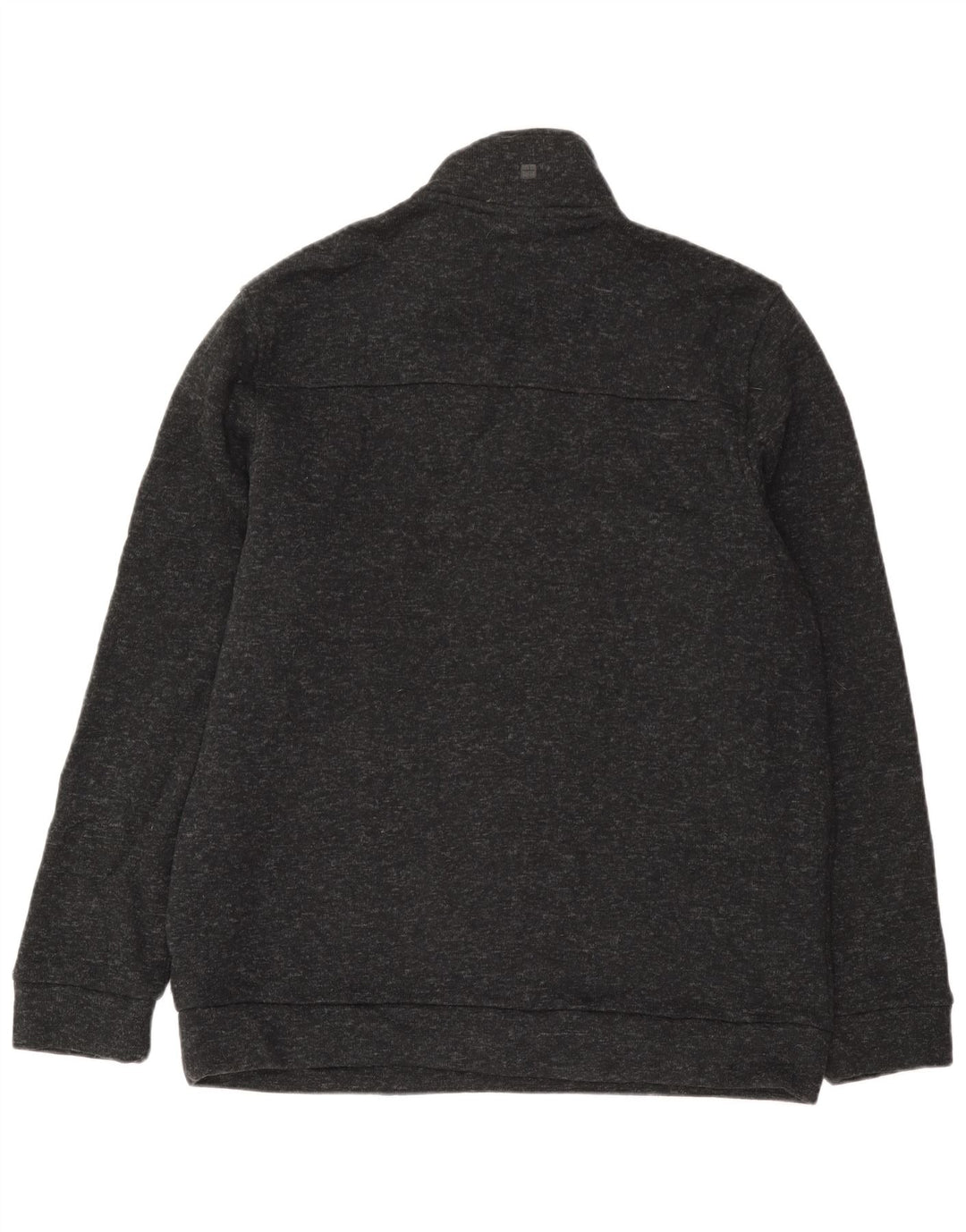 Felpa da uomo con collo con zip Mountain Warehouse Maglione XL Grigio chiazzato