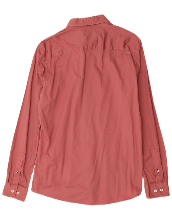 Crew Clothing Camicia slim fit da uomo in cotone rosa medio