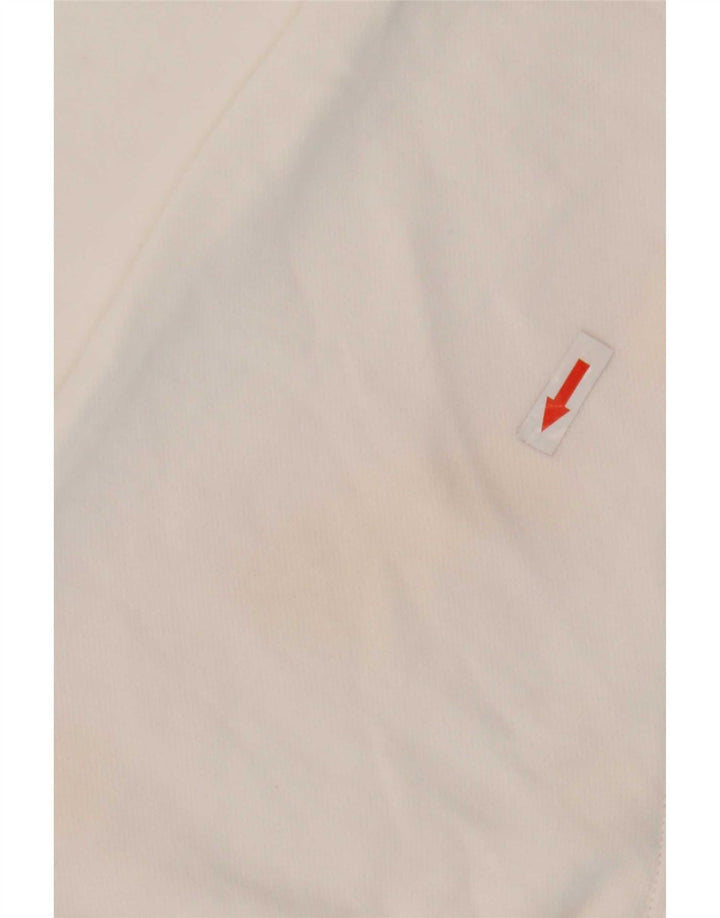 Felpa grafica Nike da uomo, maglione grande, cotone bianco