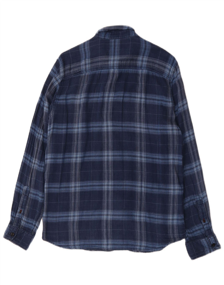 Jack & Jones Camicia in flanella da uomo a quadri blu grandi