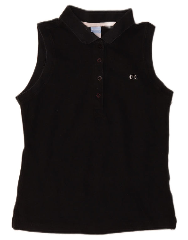 Polo senza maniche Champion da donna Heritage Fit UK 12 Medium Nera