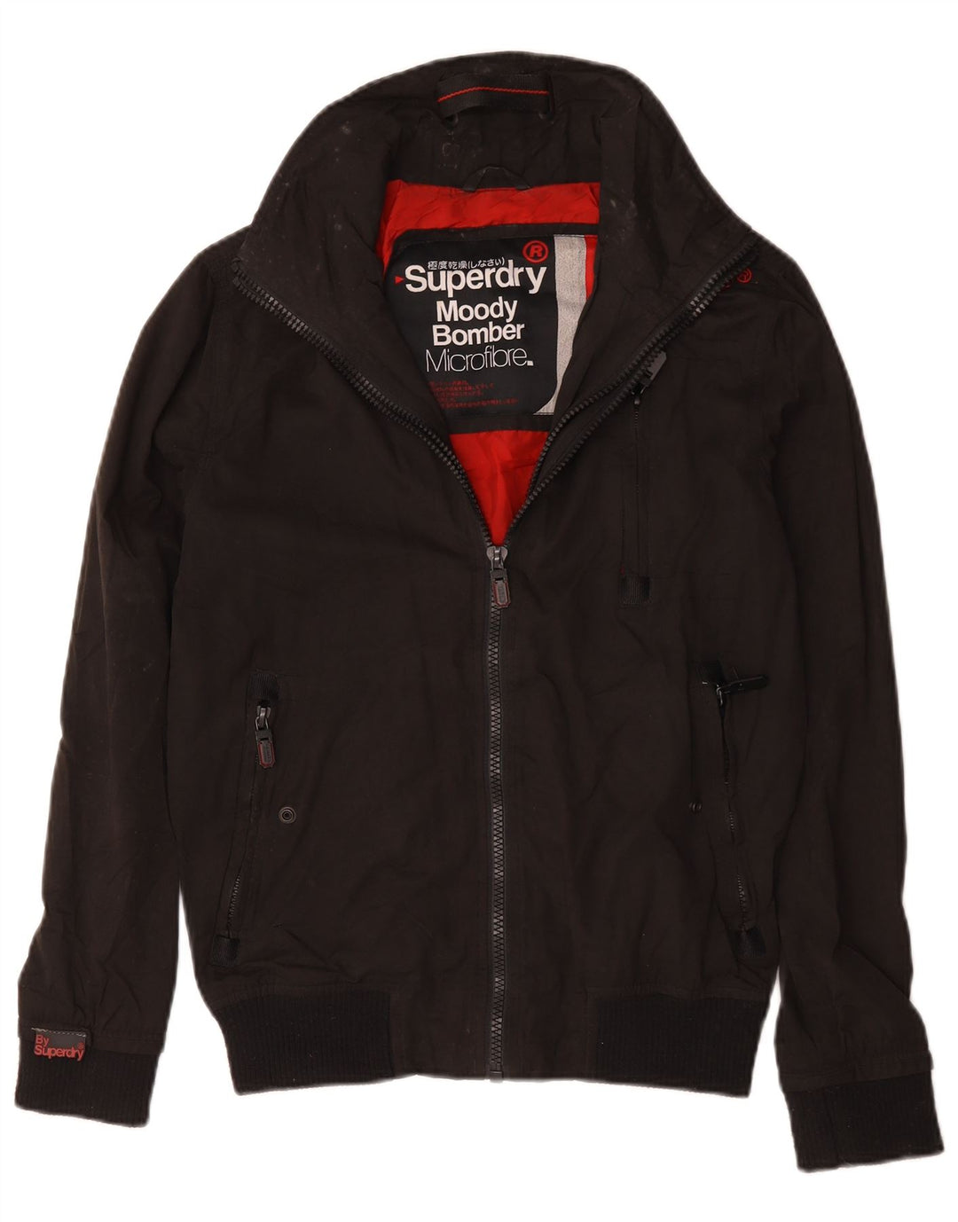 Giubbotto bomber da uomo Superdry UK 36 piccolo poliestere nero