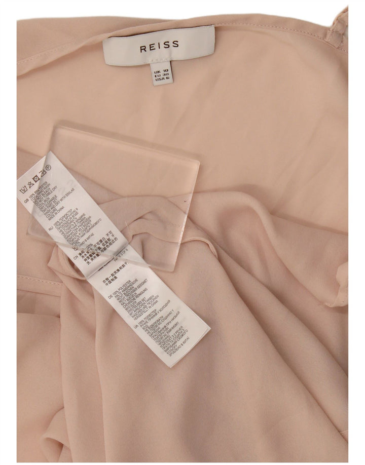 Abito sottoveste da donna Reiss UK 10 piccolo poliestere rosa