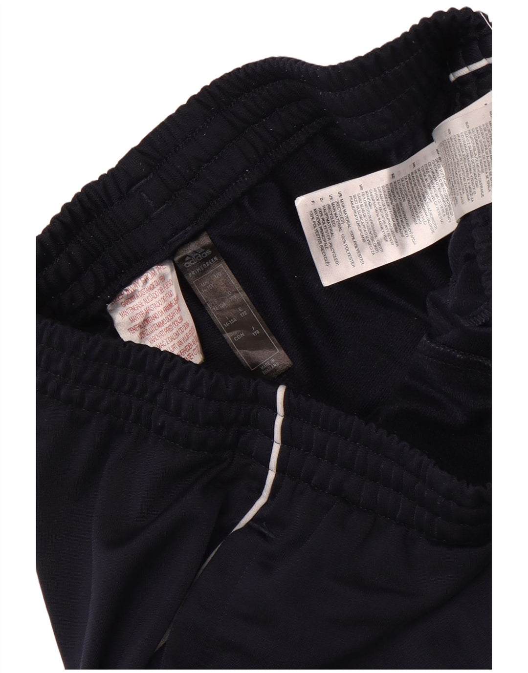 Pantaloni da tuta da ragazzo Adidas Joggers 14-15 anni in poliestere blu navy