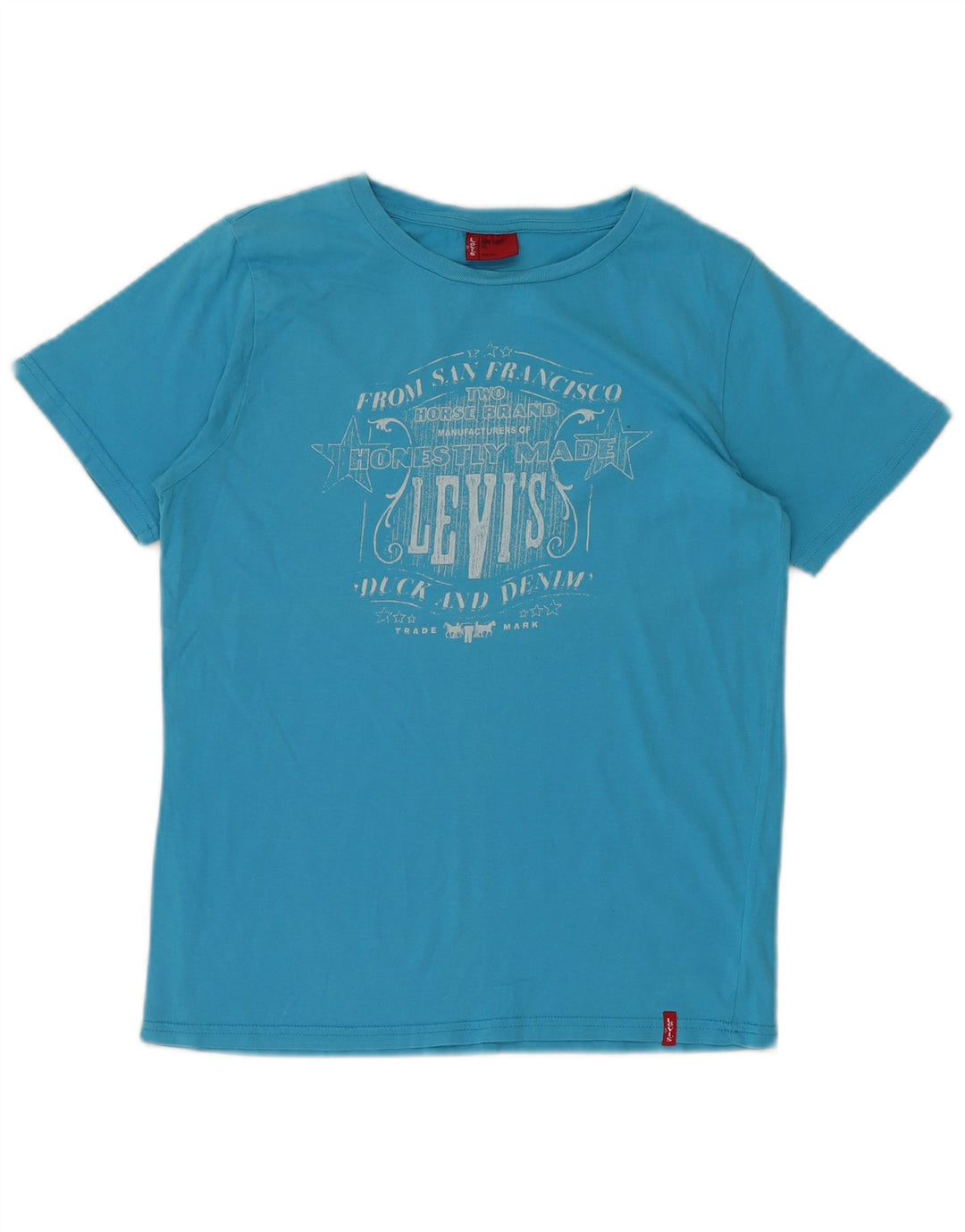 T-shirt grafica per ragazzi LEVI'S 11-12 anni in cotone blu