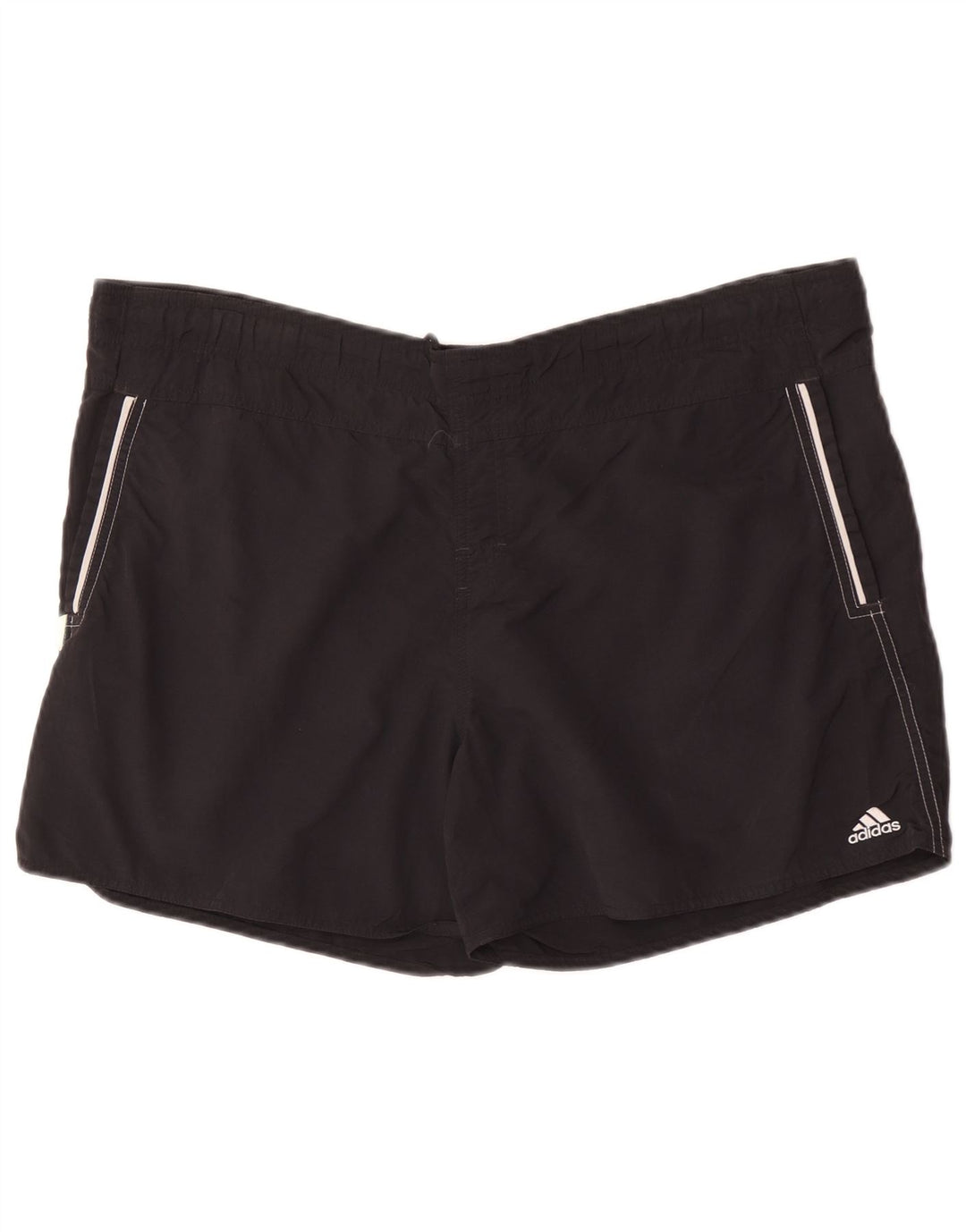 Pantaloncini da bagno da uomo Adidas grandi in nylon nero