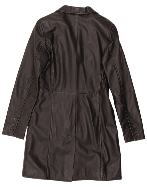 Cappotto in pelle da donna Gipsy UK 12 Pelle nera media