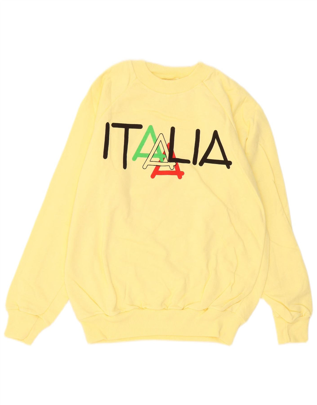 Felpa grafica da uomo Assisi Italia, maglione medio, cotone giallo