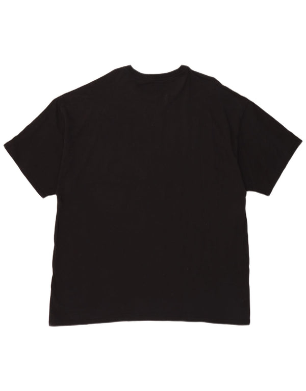 T-shirt grafica da uomo Champion Top 3XL cotone nero
