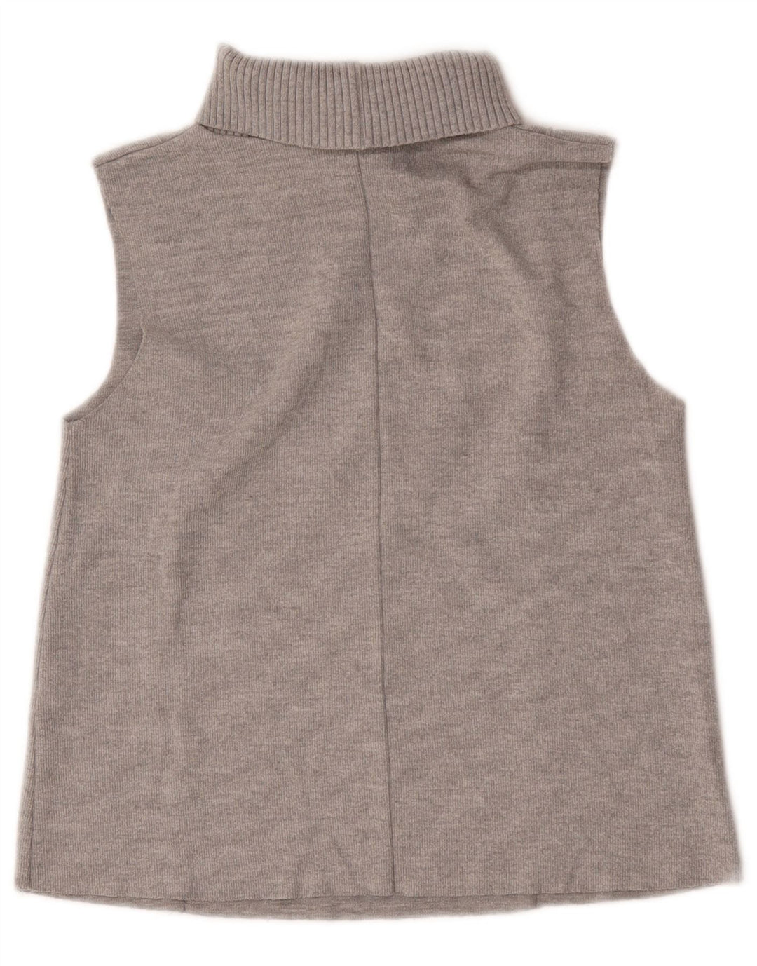 Canotta da donna Zara con collo alto e canotta UK 10 piccola in poliestere grigio