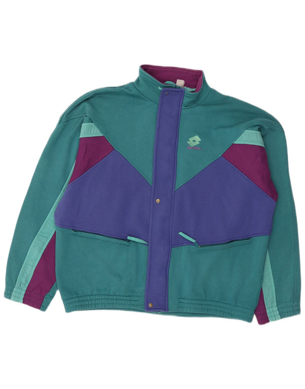 Giacca da tuta da uomo Lotto XL verde color block