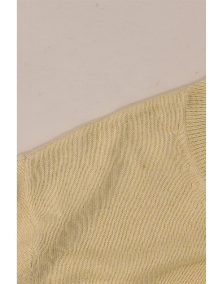 MARKS & SPENCER Maglione da uomo con scollo a V vestibilità regolare grande cotone beige