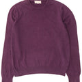 Maglione maglione girocollo da uomo Marks & Spencer grande cotone viola