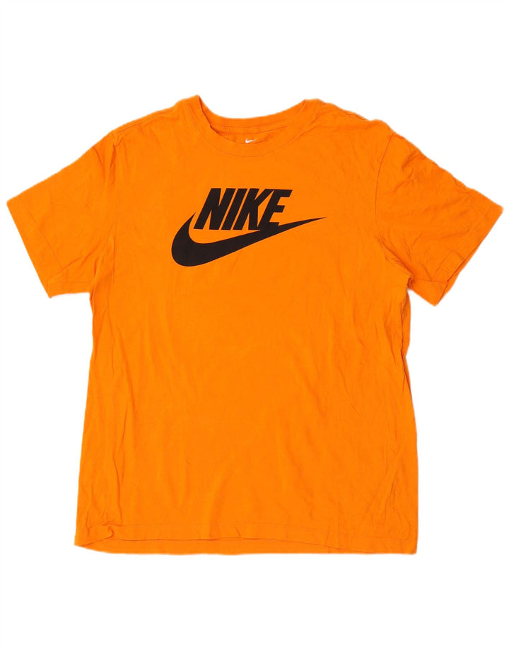 T-shirt grafica Nike da uomo grande arancione