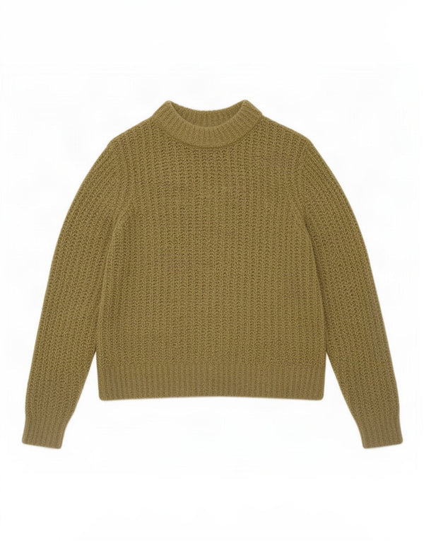 Maglione maglione a collo alto da donna Marks & Spencer UK 16 grande kaki