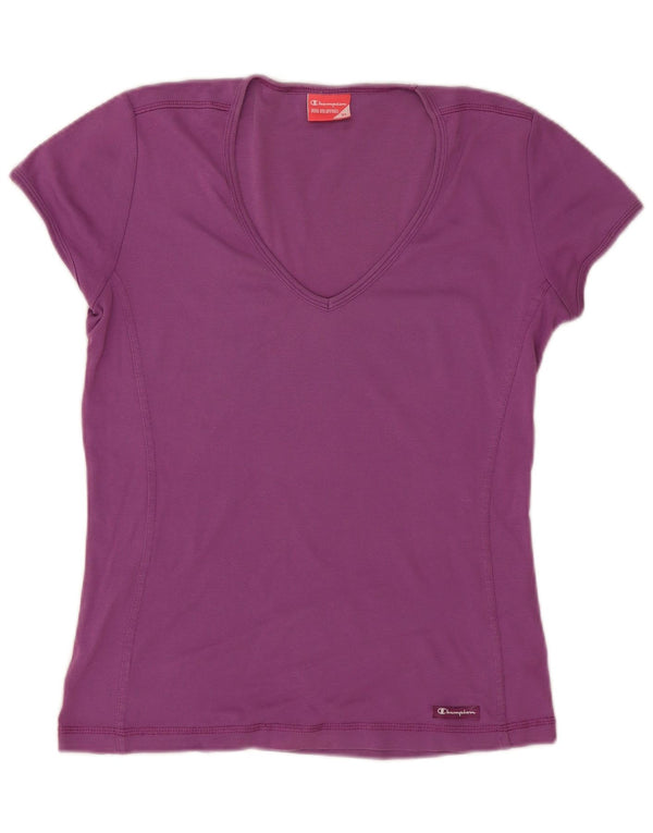 T-shirt da donna Champion Top UK 18 XL cotone viola