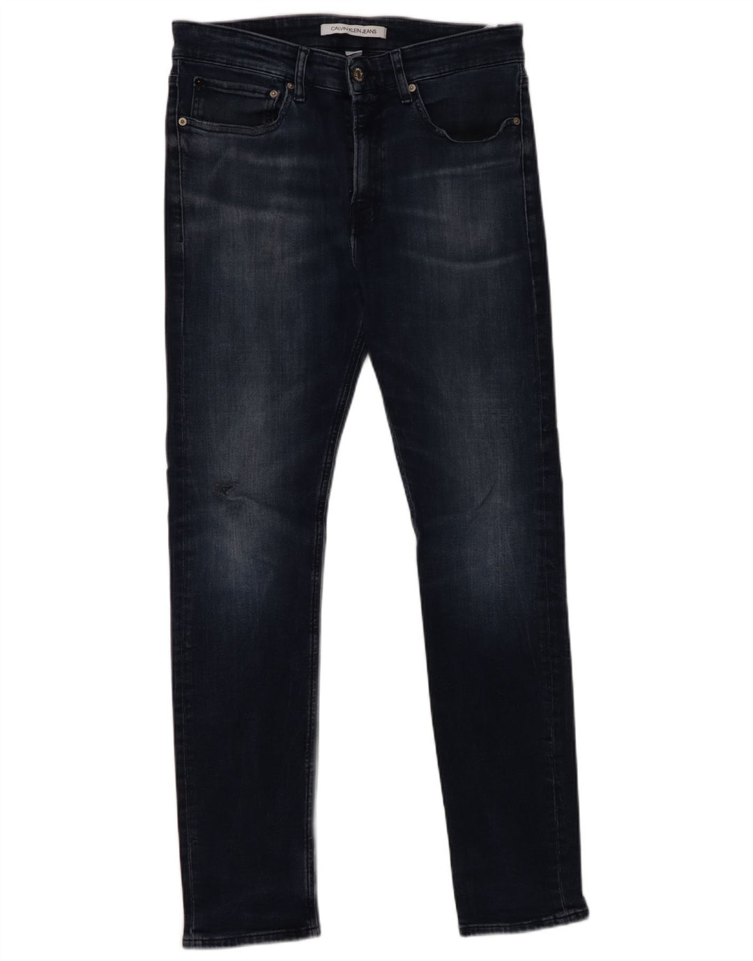 CALVIN KLEIN Jeans slim da uomo W33 L32 cotone blu navy