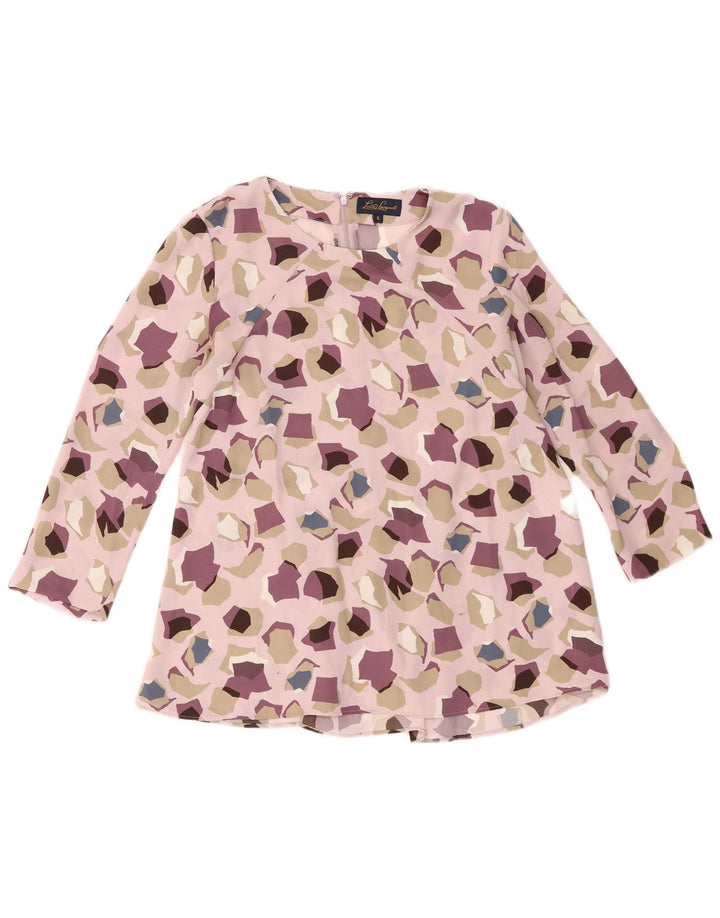 Camicetta da donna con motivo astratto Luisa Spagnoli Top UK 10 Small Viola