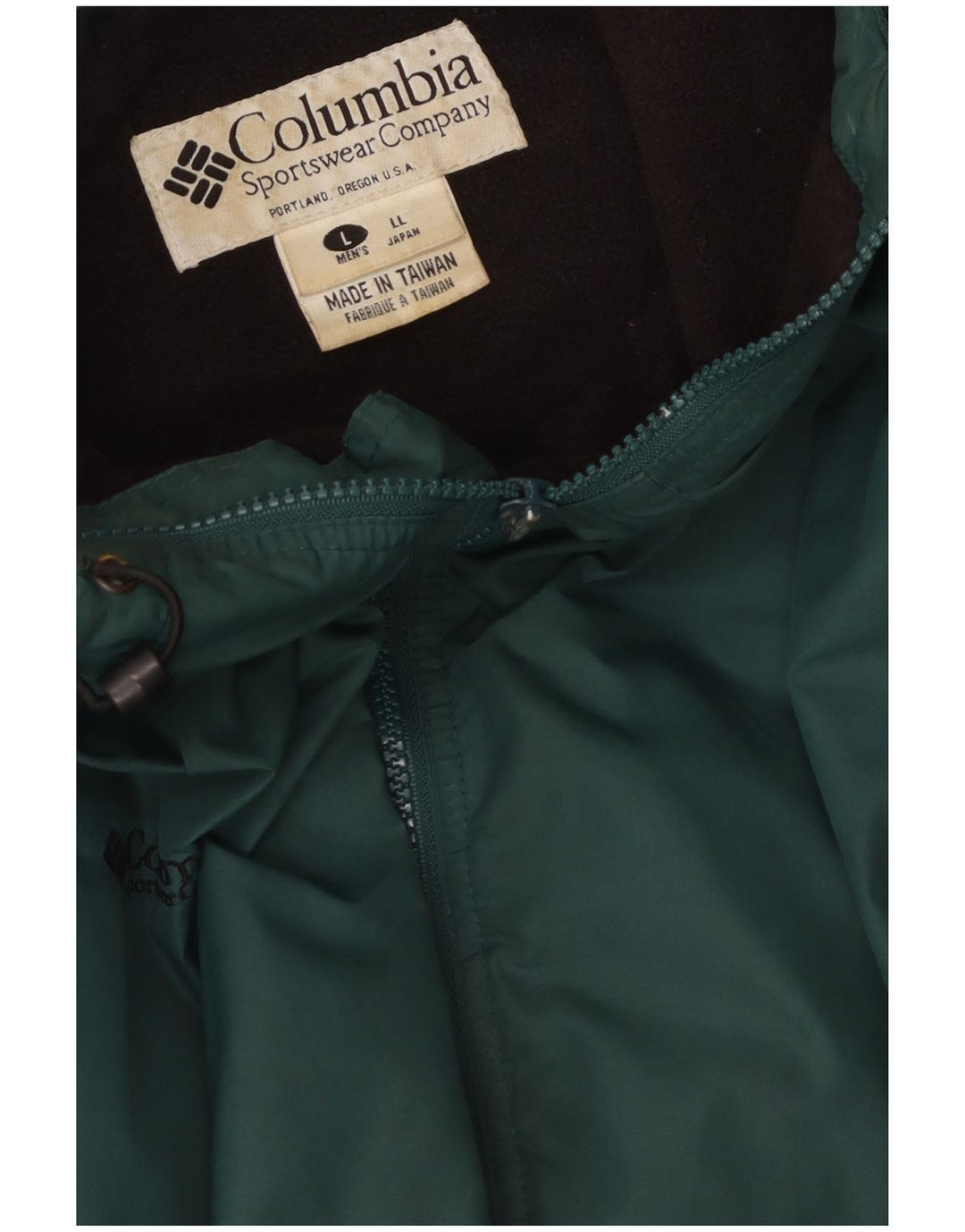 Giacca a vento con cappuccio da uomo Columbia UK 40 Large Verde