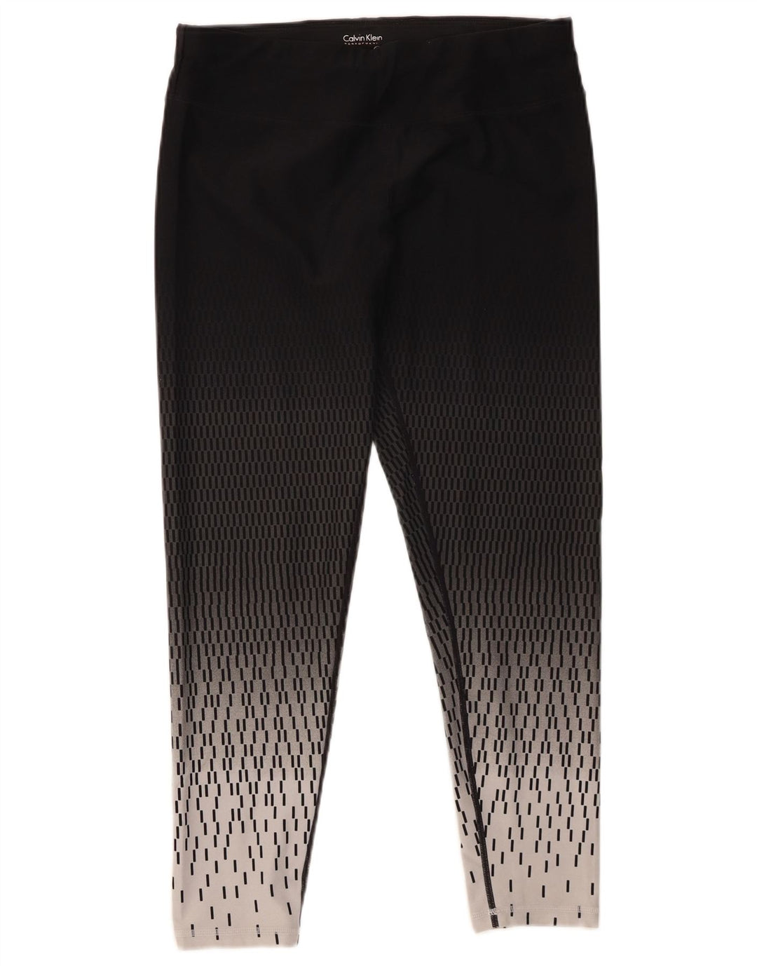 Leggings da donna Calvin Klein UK 14 Large Nero geometrico