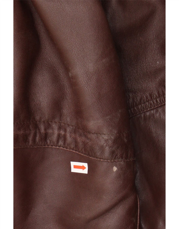 Giacca in pelle da uomo SARDAR UK 42 XL in pelle marrone