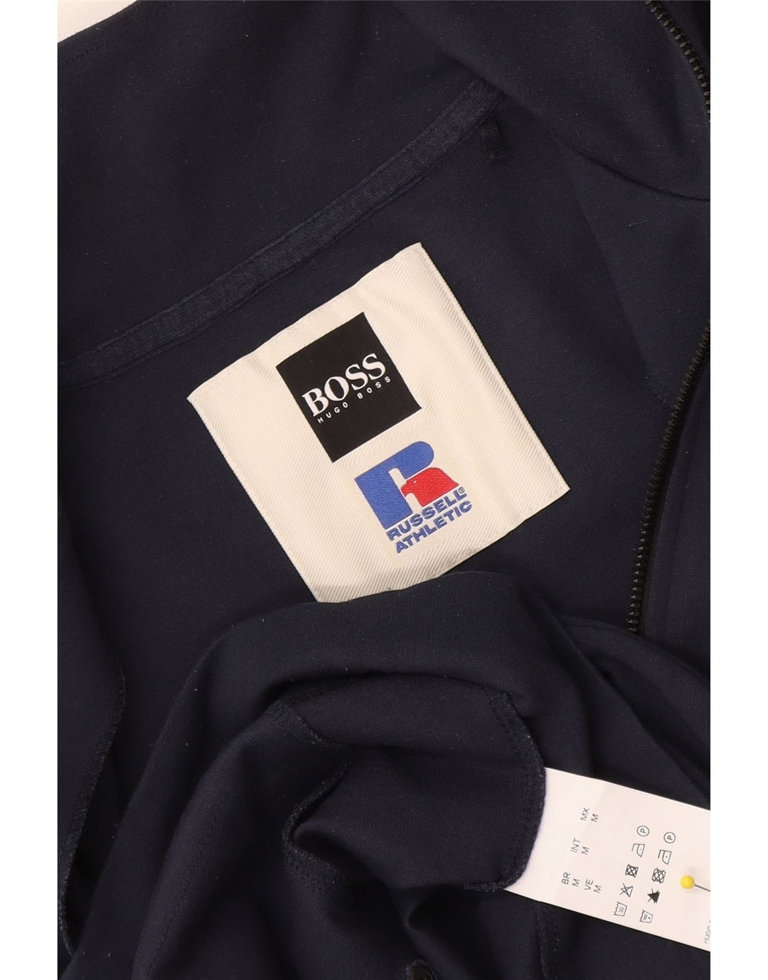 Giacca da tuta da uomo Hugo Boss in viscosa media blu navy
