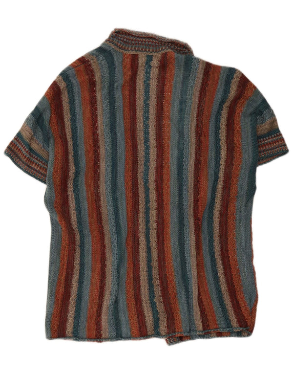 Maglione cardigan a maniche corte da donna Peruvian Connection UK 10 Small Multic