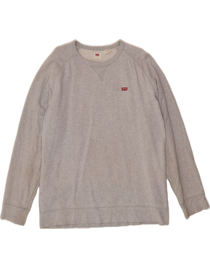 LEVI'S Mens Sweatshirt Jumper Large Grey Cotton Vintage Levi's and Second-Hand Levi's from Messina Hembry 