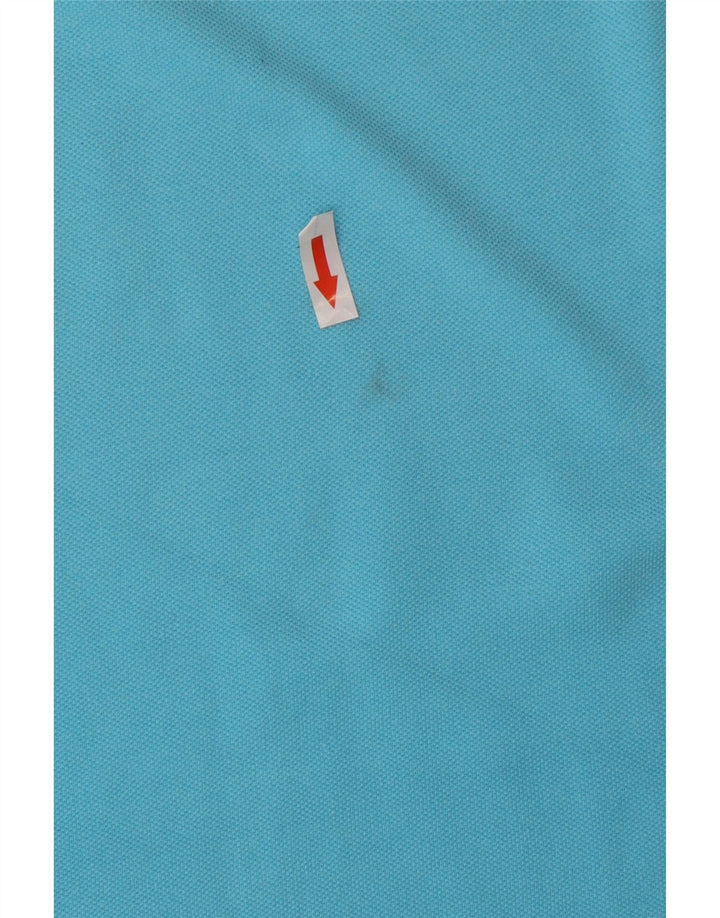 Polo Lee da uomo vestibilità regolare, taglia grande, in cotone blu