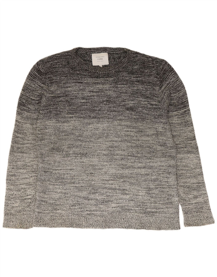 Maglione maglione girocollo da uomo Jack & Jones grande grigio