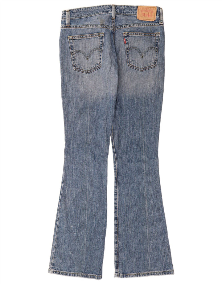Levi's Donna 518 Jeans Bootcut Super Low W28 L32 Cotone Blu