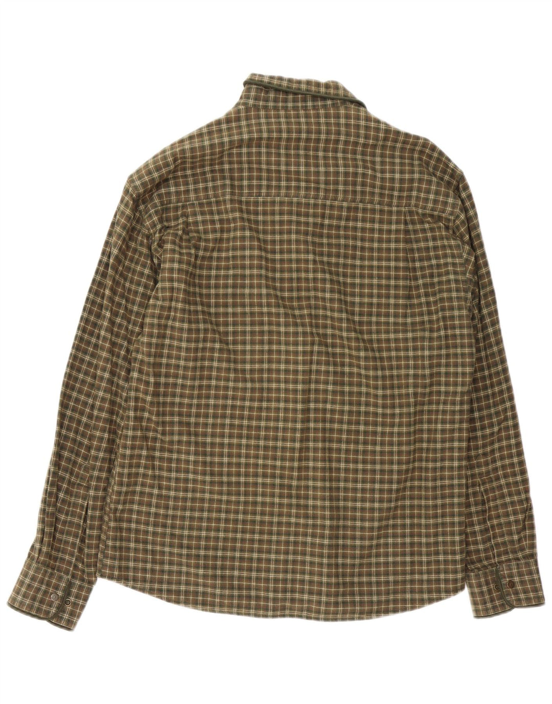Camicia Chevalier da uomo in flanella di cotone a quadri verdi grandi