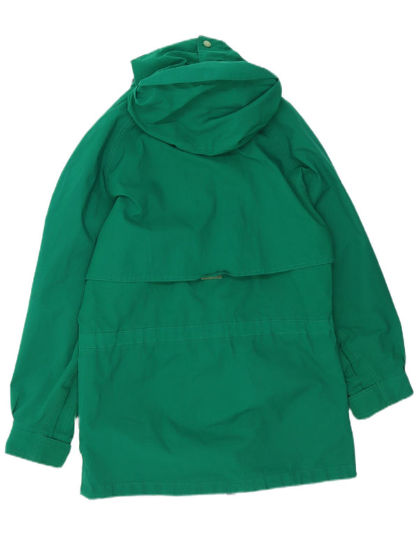 Giacca antipioggia da uomo con cappuccio Eddie Bauer UK 36 Small Verde Poliestere