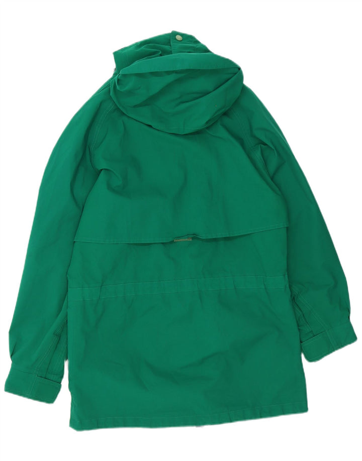 Giacca antipioggia da uomo con cappuccio Eddie Bauer UK 36 Small Verde Poliestere
