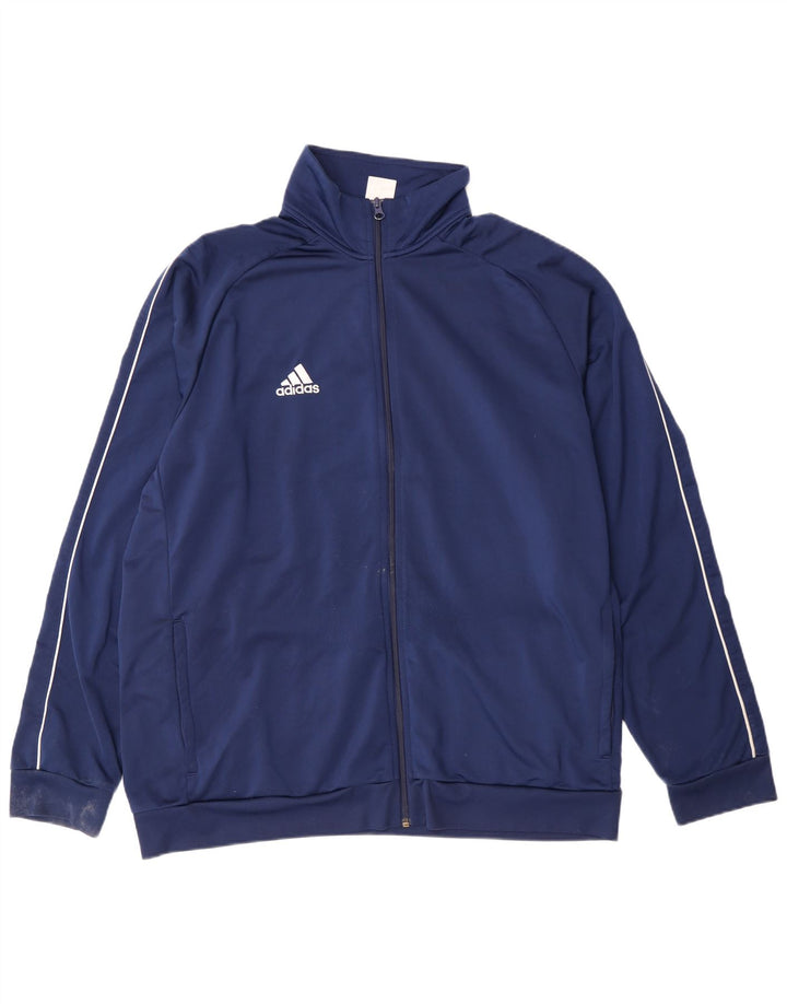 Giacca da tuta da uomo Adidas 2XL poliestere blu navy