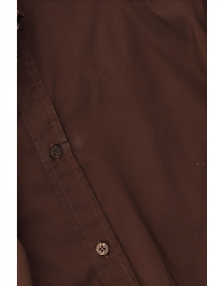 Camicia Uomo Trussardi Jeans 2XL Cotone Marrone