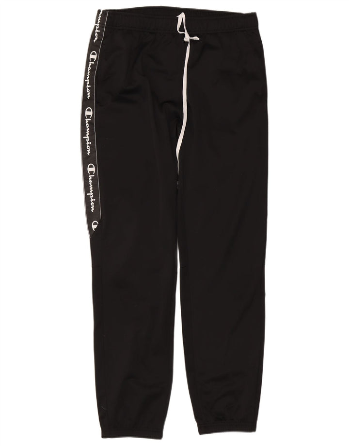 CHAMPION Pantaloni da tuta con grafica da uomo Joggers grandi poliestere nero