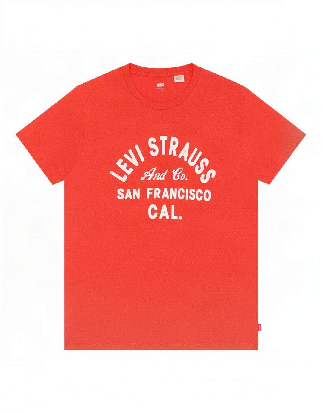 T-shirt grafica da uomo Levi's Top in cotone rosso medio