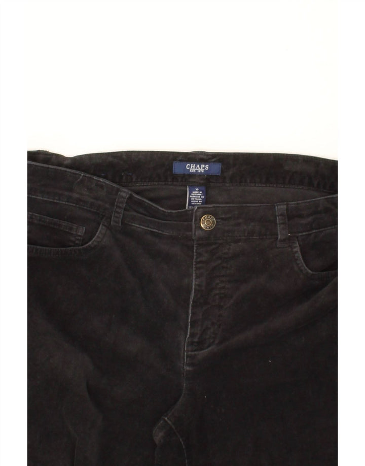 CHAPS Womens Bootcut Casual Trousers US 10 Large W32 L29 Black Cotton Vintage Chaps and Second-Hand Chaps from Messina Hembry 