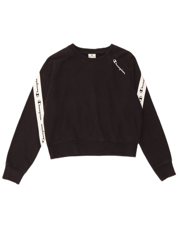 Felpa grafica da donna Champion Felpa UK 14 Medium Black Colourblock