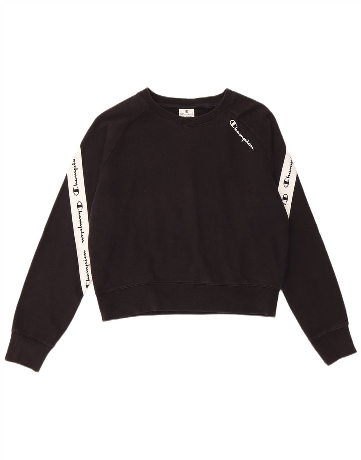 Felpa grafica da donna Champion Felpa UK 14 Medium Black Colourblock