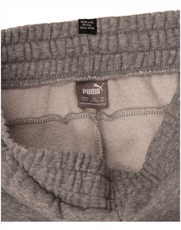 Pantaloni da tuta con grafica PUMA da ragazzo, pantaloni da jogging, 13-14 anni, grigi