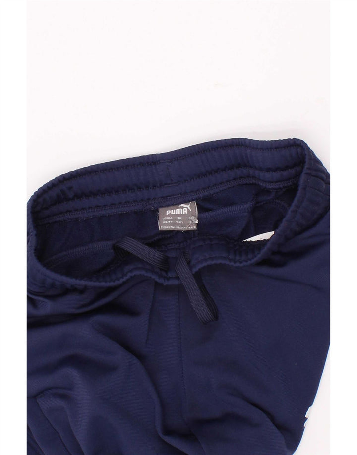 Pantaloni della tuta da ragazzo Puma 7-8 anni in poliestere blu navy
