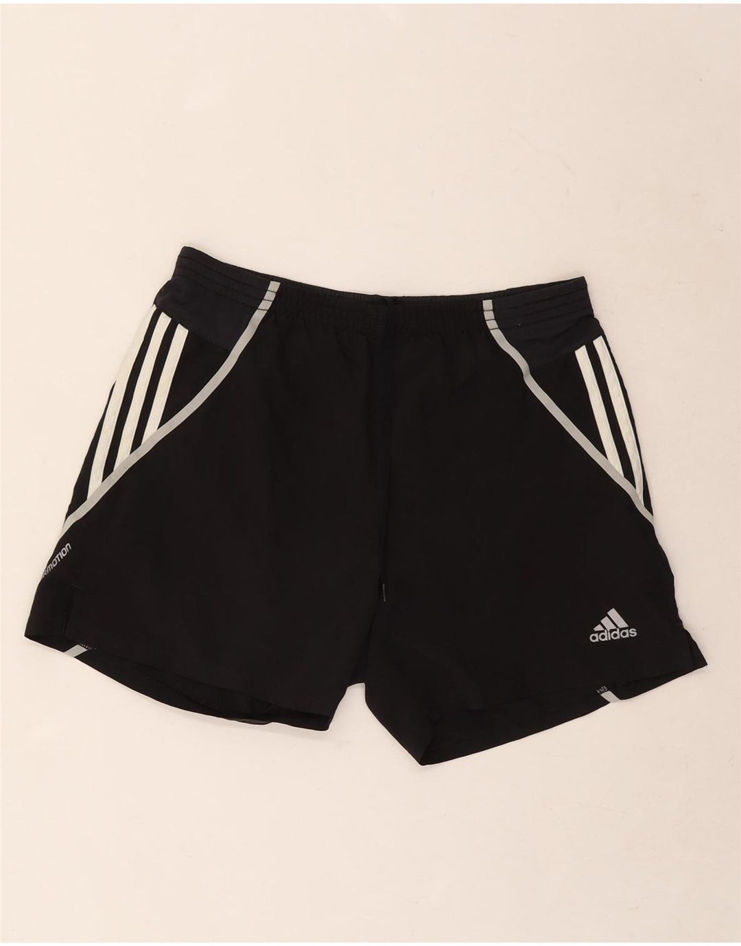 Pantaloncini sportivi Adidas Climacool da uomo piccoli in poliestere nero