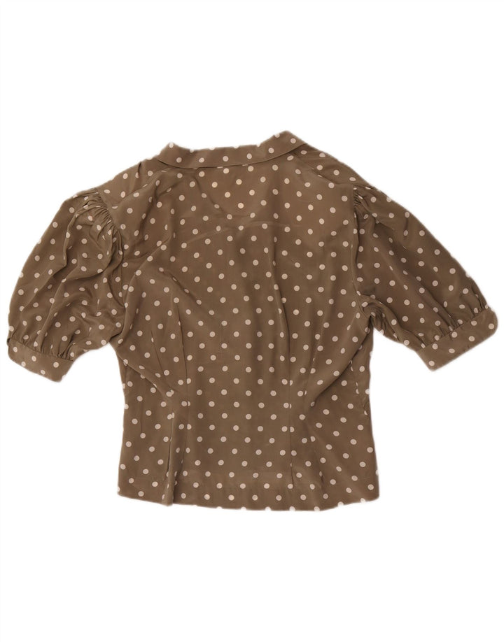 Camicetta da donna a maniche corte Andrea Mare IT 46 Large Grey Pois