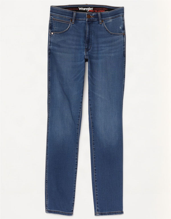 Jeans Wrangler da donna Larston slim affusolati W30 L32 cotone blu