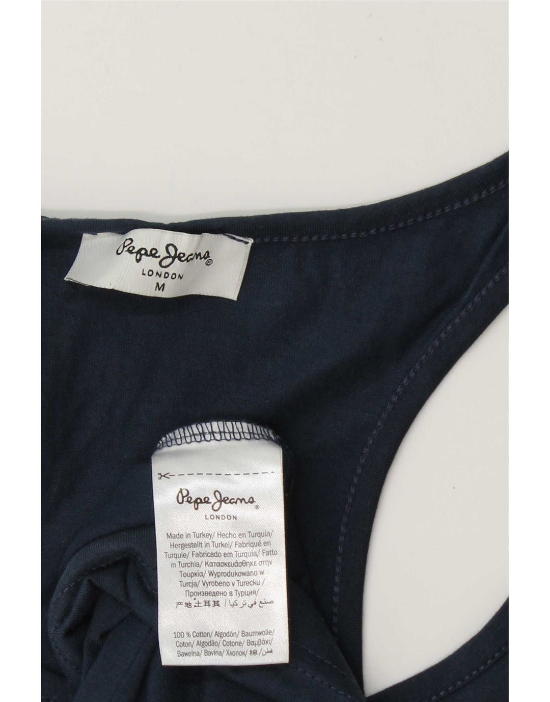 PEPE Jeans Canotta grafica da uomo in cotone medio blu navy