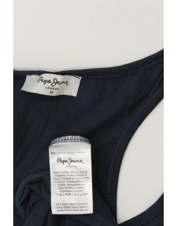 PEPE Jeans Canotta grafica da uomo in cotone medio blu navy